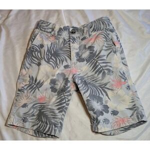 The Children's Place Boys Hawaiian Floral Shorts With Adjustable Waist Size 6